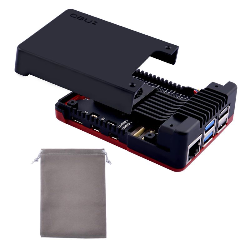 Argon NEO 5 BRED Case for Raspberry Pi 5 with Integrated Fan, Raspberry ...