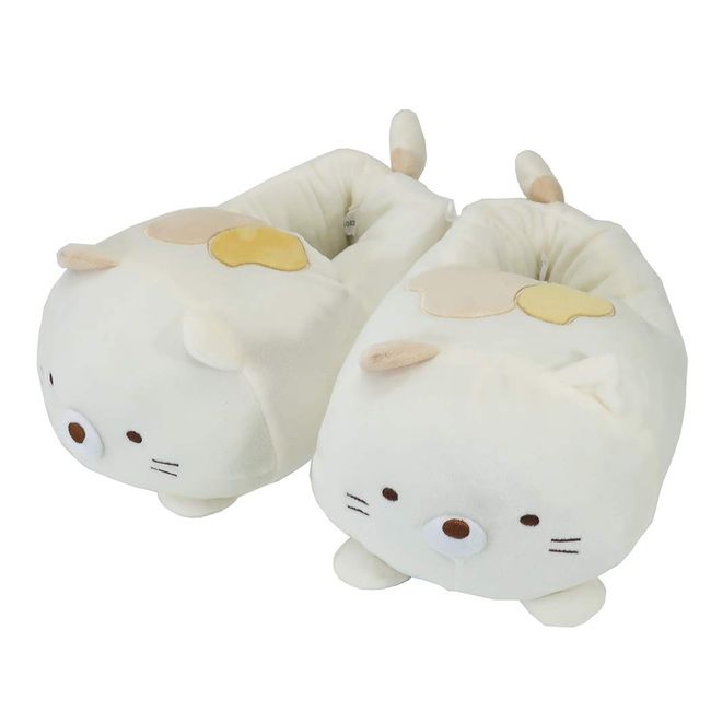 Jays Planning Plush Slippers, Sumikko Gurashi, Cat, Fluffy, Fluffy, Warm, Cold Protection