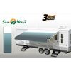 SunWave RV Awning Replacement Fabric 16' (Actual Width 15'2") Teal Green Stripe