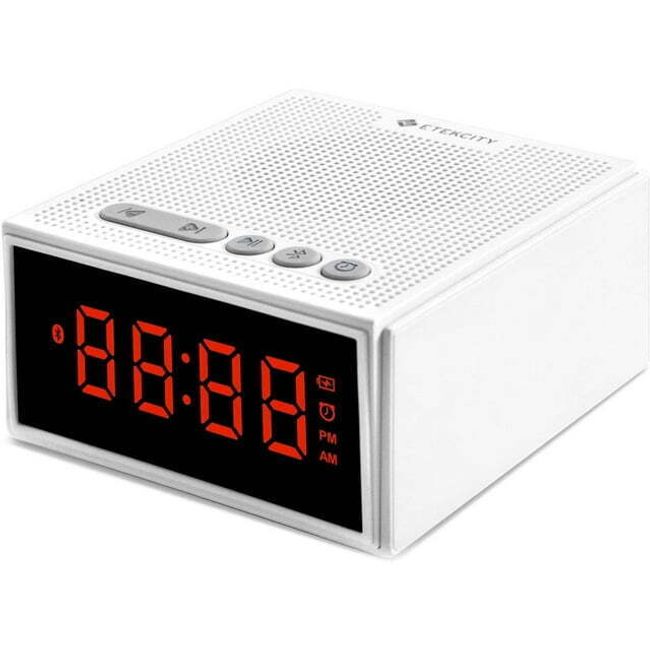 Portable Rechargeable White Noise Machine Bluetooth Speaker LCD Digital Clock