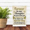 RED OCEAN Wedding Memory Memorial Table Decoration Standing Plaque Wedding Decoration Keepsake