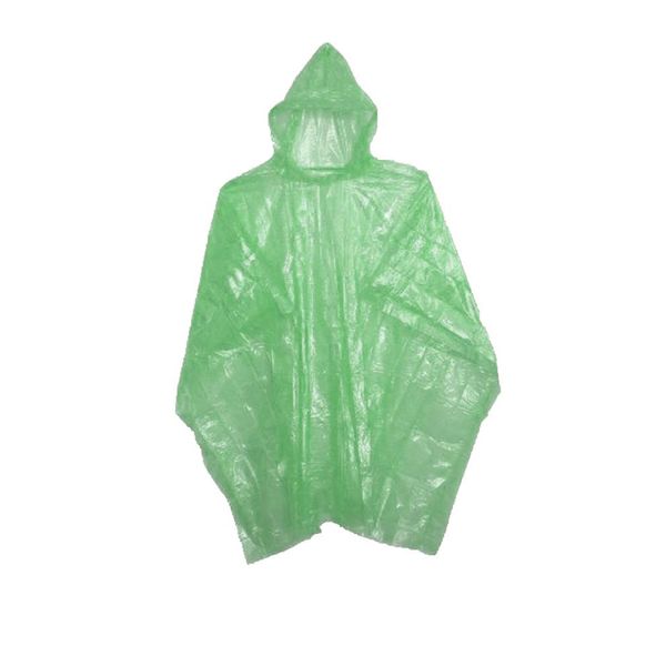 Emergency Disposable Rain Ponchos 5, 10, or 200 Pack (Green, 30 Pack)