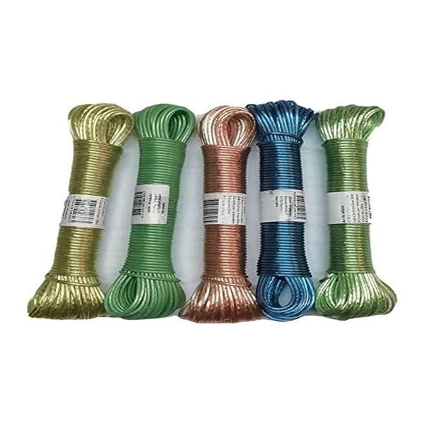Washing Line 20 m with Steel Wire Insert PVC 2.8 mm