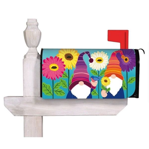 Garden Gnome Mailbox Cover Standard Size