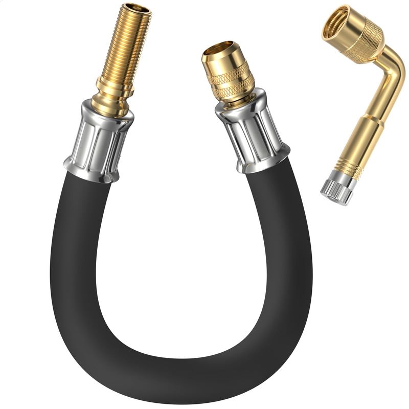 Van Tyre Valve Extension 90 Graden Bend 1 st Band Valve Extension Adapter Messing Band Valve Stem Extension Adapter voor Motorfiets Fiets Truck RV Scooter