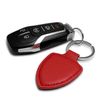 Dodge SRT-8 Logo Soft Real Red Leather Shield-Style Key Chain