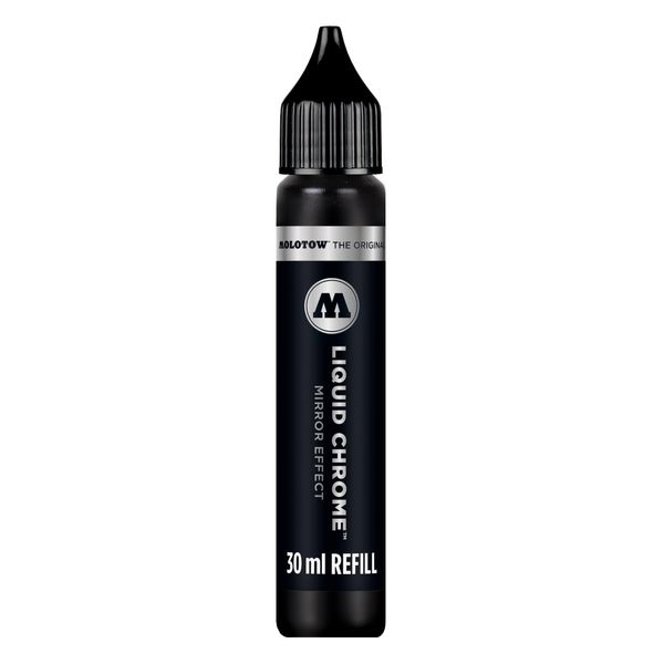 Molotow Liquid Chrome Refill (30 ml, Refill Ink for Liquid Chrome Marker) Chrome