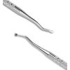 Nail Debris Remover, Nail File, Nail Lifter, Set of 3, Stainless Steel Nail Debris Removal, Toenail Care, Rolled Nails, Thick Nails, Nail Care