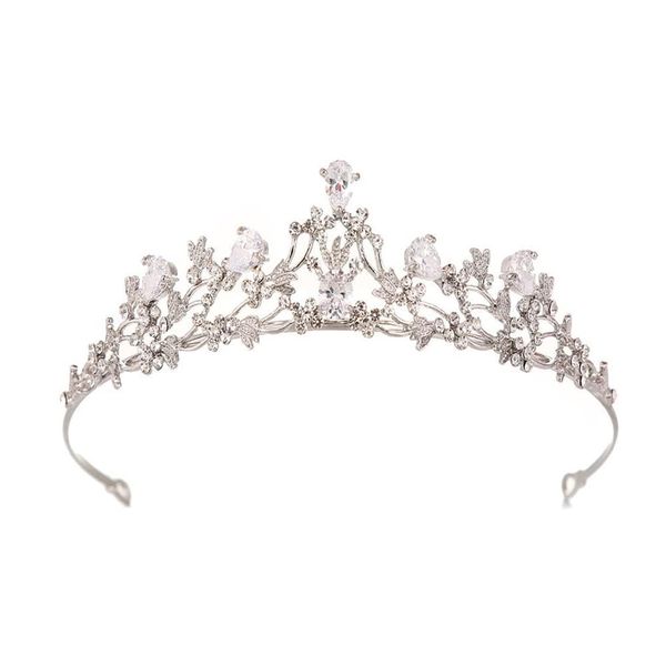 YINKE Tiara Crown Hair Accessories Pearl Tiara Birthday Graduation Pageant Photography Wedding Dress Accessory Women's Hair Ornaments Wedding Children & Adults