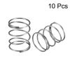 sourcing map Wire Diameter 0.05", OD 0.79", Free Length 1" Spring Steel Coil Extended Compressed Spring 10pcs