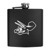 6oz (170ml) 'Skull Dinosaur' Pocket Hip Flask (HP00032803)