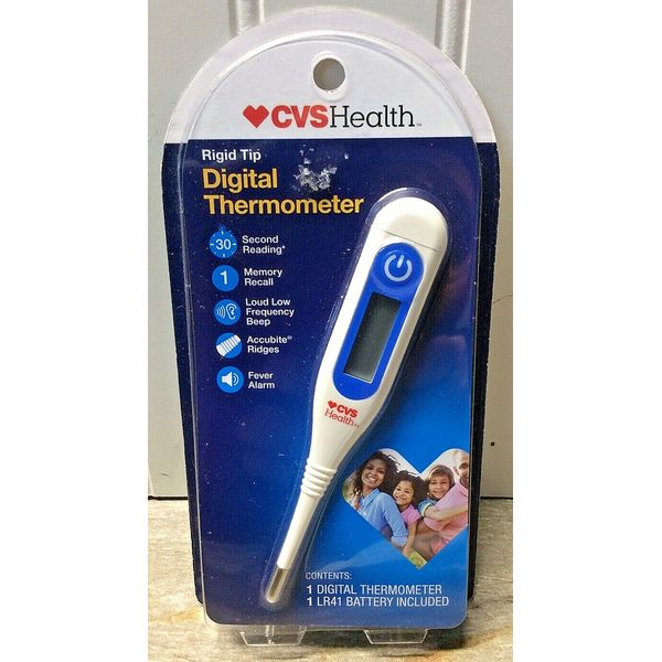 CVS Health Ridgid Tip Digital Thermometer New