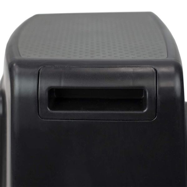 Home Basics 2-Step Plastic Stool 2-Pack Black | Slip-Resistant & Portable