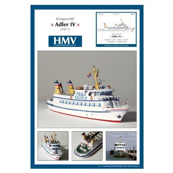 Card Model: 1:250 Passenger Ship Adler IV