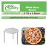 EcoQuality Tabletop Pizza Stand - White Plastic Tripod Stack, Disposable Pizza Saver for Boxes, Takeout & Restaurant (100)