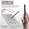 Stylus Pen Replacement Tips Nibs Titanium Fit for Remarkable 2 Maker Stylus Pen, Accurate Control, 2pcs