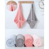 Hair Drying Towel, Dry Cap, Set of 2, Quick Drying, For Long Hair, Lightweight, Shower Cap, Strong Absorbent, After Bath, Towel Cap, Fluffy Hair Turban, Hair Cap, Bath Supplies, Pink + Light Blue