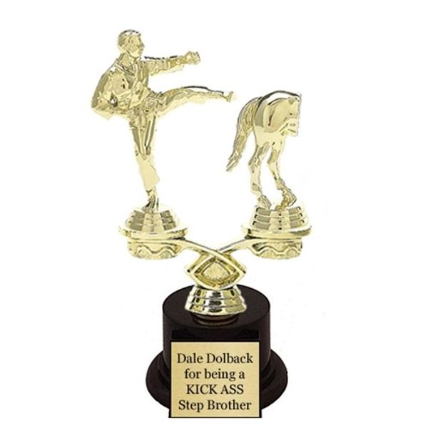 Kick Ass Trophy with 4 Lines of Custom Text