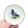 Pigeon Ring Dish,with 22K Gold, ring holder, trinket dish