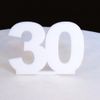 30 Cake Topper - White