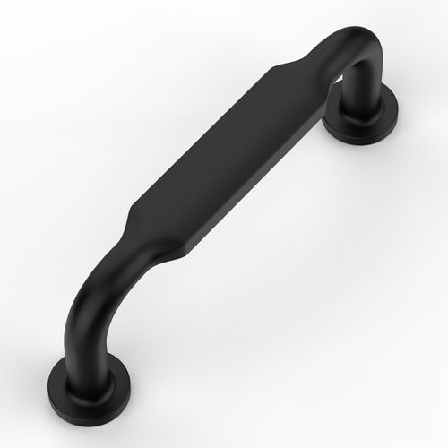 ROMATEE 10 Pack Matte Black Cabinet Pulls 3 Inch(76mm) Hole Centers Kitchen Cabinet Handles Solid Zinc Alloy Cabinet Hardware Kitchen Cabinet Handles for Bathroom Dresser Pulls