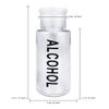 Pana 7oz Alcohol Labeled Pump Dispenser Empty Bottle w/Flip Top Cap - Clear 2pcs