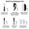 Wallpaper Paste Kit - Set Includes 2x10 Roll Adhesive Paste and Wallpaper Hanging Kit Containing Smoother, Roller, Brush, Scraper, Trimmer and Gloves