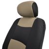 Car Seat Covers for Kia Optima 2 Tone Beige & Black w/ Split Bench