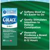 Colace 2 In 1 Stool Softener And Stimulant Laxative 60 Count Tablets