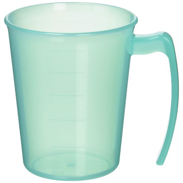 Komori Resin Tableware Cup, Stacking Cup with Handle, Green, 10.1 fl oz (300 ml), Stackable with Handle, Made in Japan