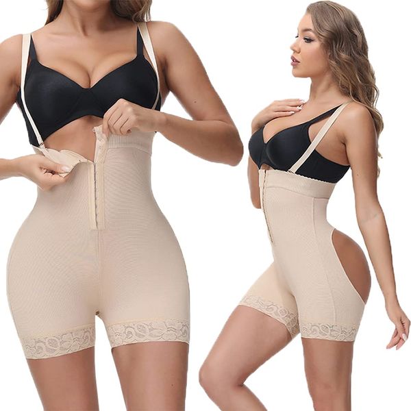 SRG FASHION Women's Body Suit Shaping Panties, Hip Lifter, Body Suit, Corset, Hip Makeup, Tummy Tightening, Pelvic Pants, High Waist, Style Girdle, Beautiful Butt, Postpartum, Compression, Perforation, beige