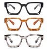 JM 3 Pack Square Reading Glasses, Blue Light Blocking Computer Reader for women men +2.25