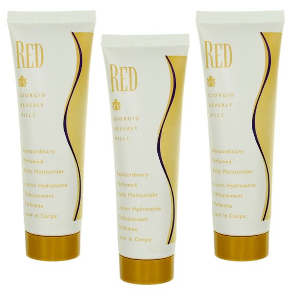 Red By GBH For Women Combo Pack: Body Lotion 4.8oz (3x1.6oz Bottles) New