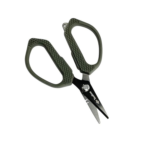 Soft Grip Compact Scissors Khaki