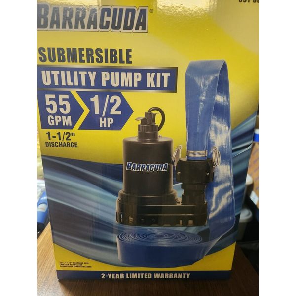 Baracuda 55gpm 1/2 Submersible Utility Pump Kit