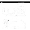 Hanukeii Unisex Los Roques Sonnenbrille, Grün, One Size