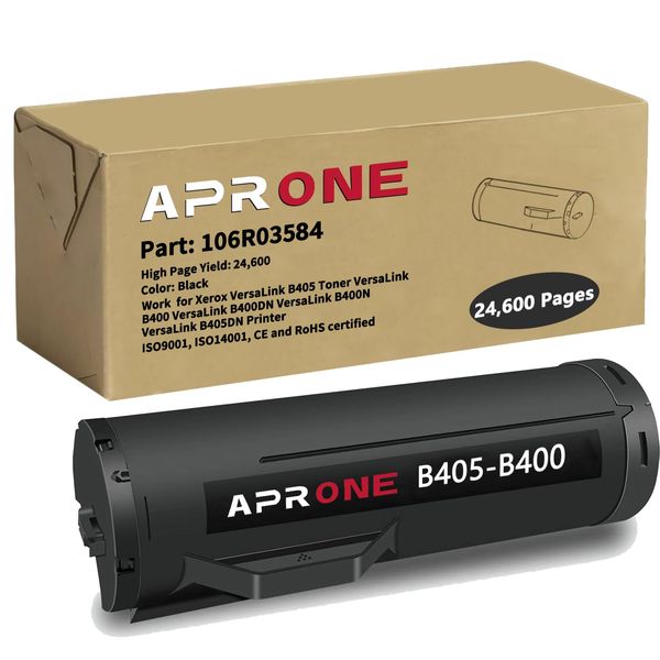 APRONE B405 B400 106R03584 Toner Cartridge Compatible for Xerox VersaLink B405 B400 B400DN B400N B405DN Extra High Capacity Toner Cartridge (24,600 Pages, Black)