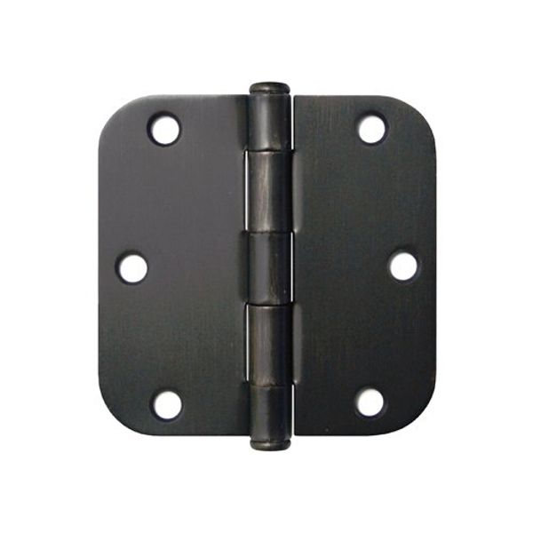 48 PCS Oil Rubbed Bronze 3-1/2 Inch 3.5" X 3.5" in 5/8" Radius Round Corner Interior Door Hinges