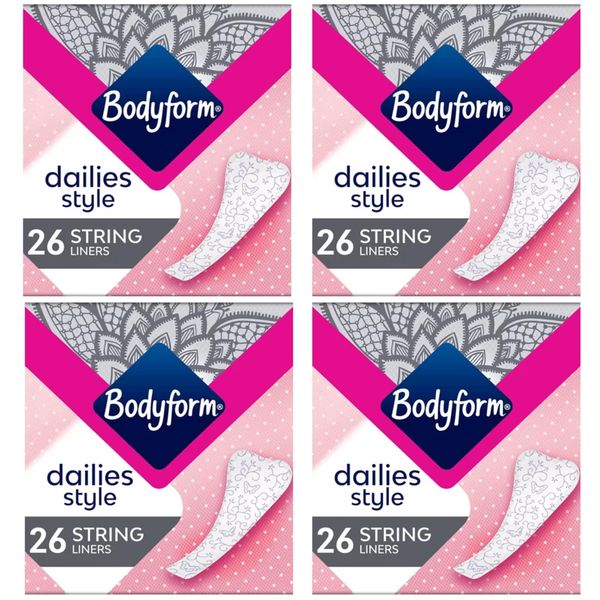 Bodyform Light String Pantyliners 26 per pack Case of 4