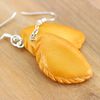 Bluebubble BAKERY SHOP Cornish Pasty Dangle Earrings on Gift Card