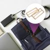 sourcing map 8Pcs Slide Buckle 1/2" Tri-Glide Slides Adjuster Webbing Strap Slider,Light Gold