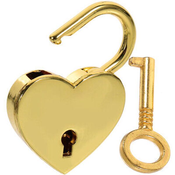 Heart Shaped Wishing Lock Couples Wishing Lock Hanging Luggage Lock Jewelry Box