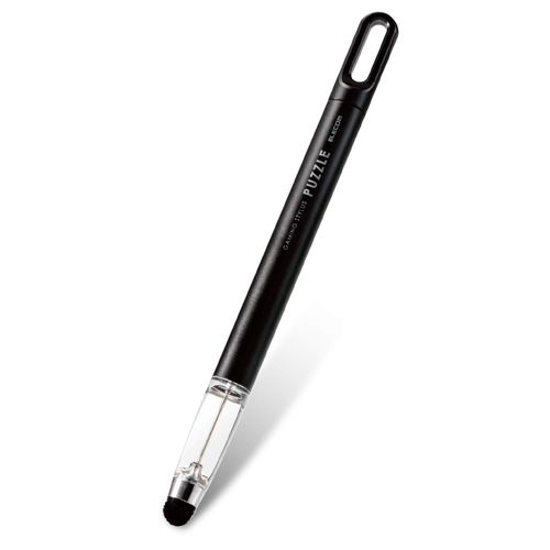 Elecom P-TPGCPZBK Touch Pen [For Puzzle Games] Super Sensitivity Type Smartphone/Tablet Compatible, Black