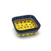 Polish Pottery Ramekin - Square - Sunburst