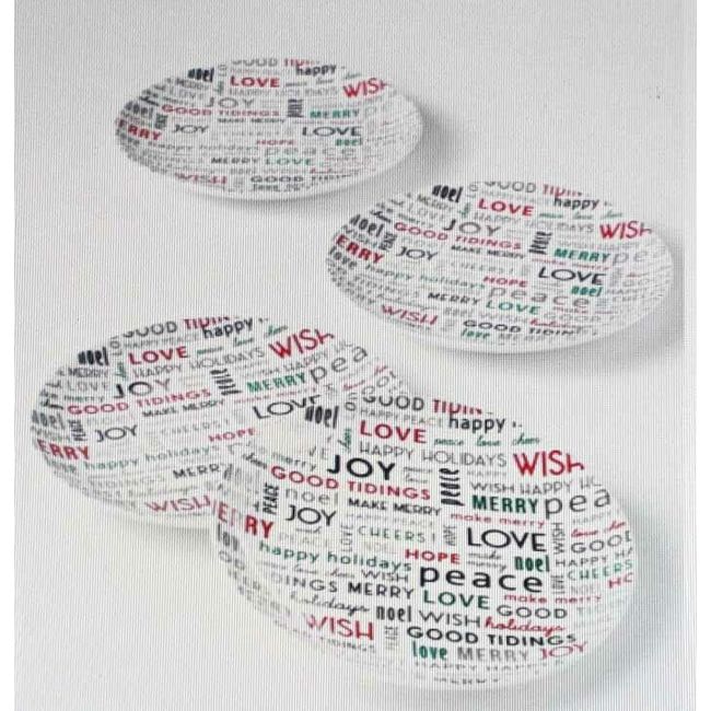 The Cellar Holiday Sayings Sentiments Salad Plates Set of 4