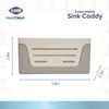 Clorox KeptClean Expandable Sink Caddy, one size, Almond Cream