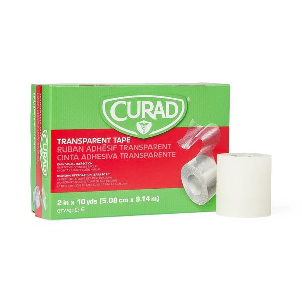 CURAD Transparent Adhesive Tape, 2" x 10 yd