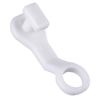 Pack of 50,Curtain Glider Hooks White Plastic Curtain Hook