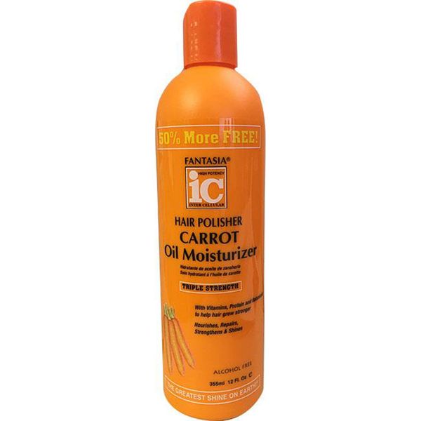 Fantasia Hair Polisher Carrot Growth Oil Moisturizer, 12 Oz