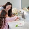 HuaLiSiJi Ceramic Soap Dish with Flowers Ceramic Soap Dish Leaf with Drainage for All Common Sizes Solid Soaps (White)